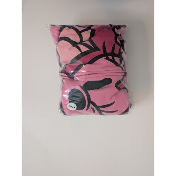 VTG Disney Tokyo All Over Print Pink Minnie Daisy Full Zip Hoodie - Picture 10 of 10